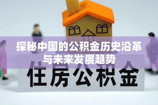 永新探秘中国的公积金历史沿革与未来发展趋势