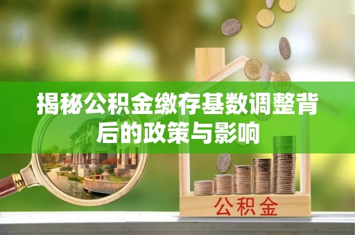 永新揭秘公积金缴存基数调整背后的政策与影响