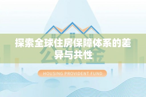 永新探索全球住房保障体系的差异与共性