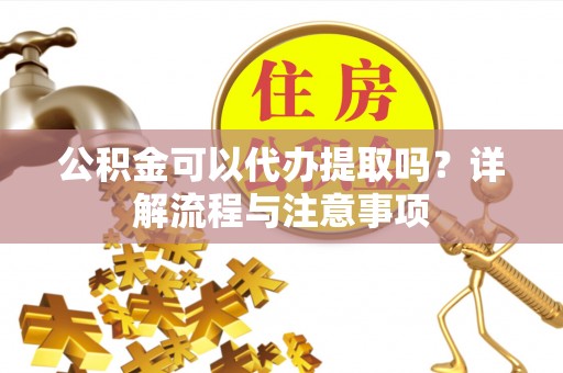 永新公积金可以代办提取吗？详解流程与注意事项